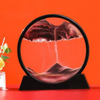 Round 3D Moving Sand Art Decor