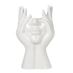 Sculptural Face Vase - Minimalist Nordic Ceramic Statment Piece
