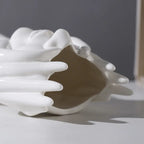 Sculptural Face Vase - Minimalist Nordic Ceramic Statment Piece
